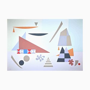 Otto Hofman, Abstract Composition, Screen Print, 1989