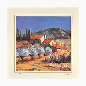 After Nicholas Verrall, Landscape, Lithograph, Late 20th Century