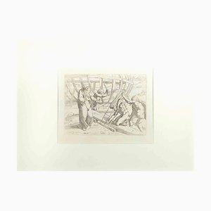 Giovanni Lanfranco, Genesis 6, Old Testament Story, Etching, 1607