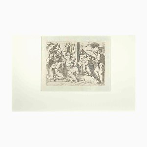 Giovanni Lanfranco, Matthei 2, Old Testament Story, Etching, 1607