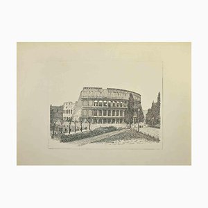 Giuseppe Malandrino, Colosseum, Etching, 1970s