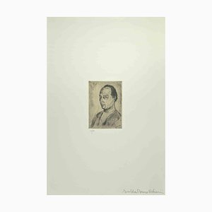 After Giuseppe Viviani, Self Portrait, Drypoint, 1983