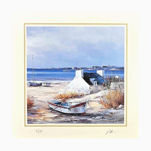 After Nicholas Verrall, Seascape, Lithograph, Late 20th Century