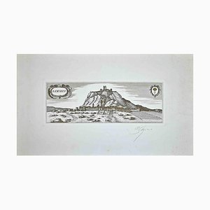 Bettino Craxi, Radicofani, Etching, 1980s