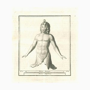 Old Master, Ancient Roman Bust, Original Etching, 18th Century
