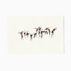 Parimah Avani, Red and Pink Song of Freedom, Drawing, 2022