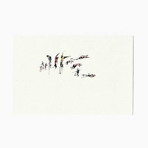 Parimah Avani, Dreaming in Death, Mixed Media Drawing, 2022
