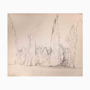 Reynold Arnould, Landscape, Drawing, Mid-20th Century