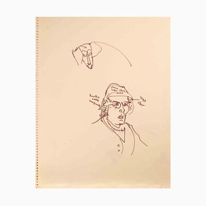 Reynold Arnould, Retrato, Dibujo, Mid-Century