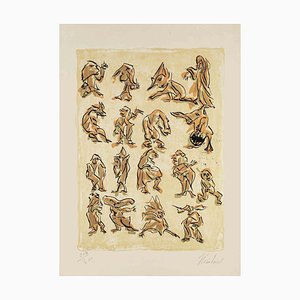 Reinhoud d'Haese, 17 Contre, Lithograph, 1970