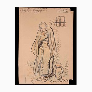 Léon Couturier, The Prisoner, Drawing, Early 20th Century