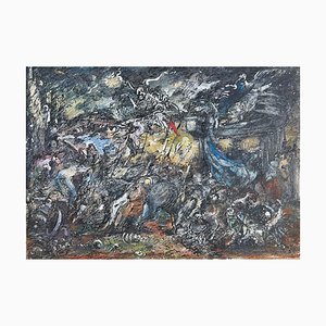 Giorgi Kukhalashvili, War and Peace by Tolstoy, 2011, Mixed Media on Paper