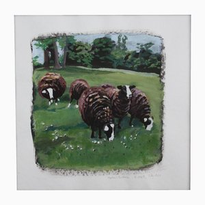 Helen Uter, Moutons Baldwin, 2021, Acrylic on Paper