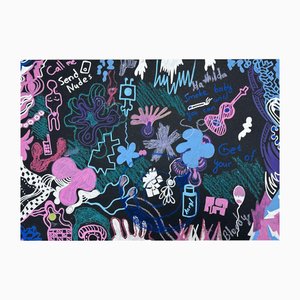 Tamta Chachanidze, Send Nudes, 2022, Marker & Pastell auf Papier