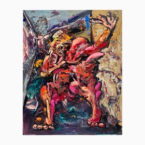 Renjie Gao, Soaring Series 2, 2023, Huile sur Toile