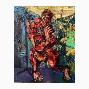 Renjie Gao, Soaring Series 7, 2023, Olio su tela