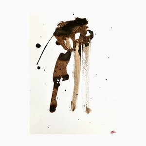 Frédérick Mazoir, Visiting 6, 2023, Mixed Media on Paper