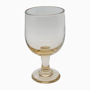 Large 19th Century Shop Display Blown Wine Goblet with Amber Hues