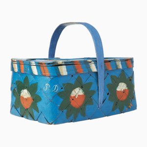Panier Antique avec Monogramme, 1886