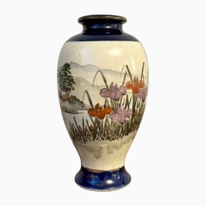 Vase Satsuma Antique en Forme de Balustre, Japon, 1900