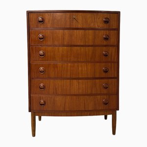Danish Teakwood Curved Chest of Drawers, 1960s