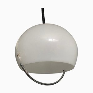 Lámpara colgante ajustable perlada de Luigi Massoni para Harvey Guzzini, Italia, 1970