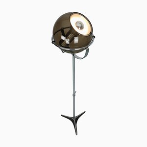 Glass Floor Lamp Globe 2000 attributed to F. Ligtelijn for Raak Amsterdam, 1960