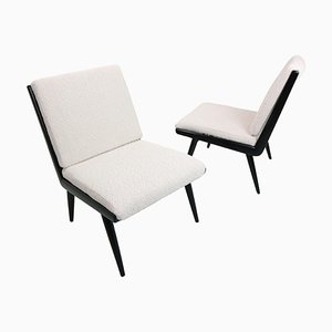 Juego de sillones Boomerang Bouclé de H. Mitzlaff & E. Schmidt para Soloform, 1953