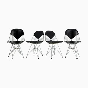 DKR-2 Bikini Wire Chairs attributed to Eames for Herman Miller, 1960, Set of 4