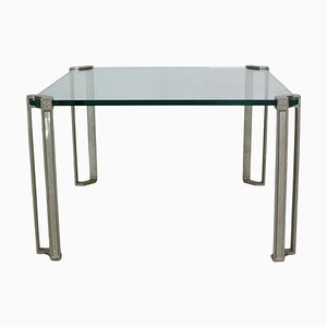 Table Basse Carrée en Verre par Peter Ghyczy pour Ghyzcy, 1970s