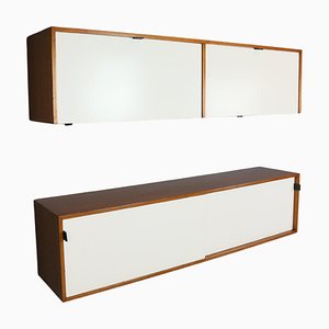 Hängeschränke Modell 121 + 123 W-1 von Florence Knoll für Knoll, 1947, 2er Set