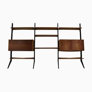 Mueble de pared modular independiente William Watting atribuido a Fristho Franeker para Fristho, Países Bajos, años 60