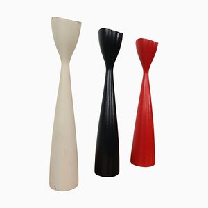 Candelabros en forma de tulipán de BRDR Bonfils, Dinamarca, años 60. Juego de 3