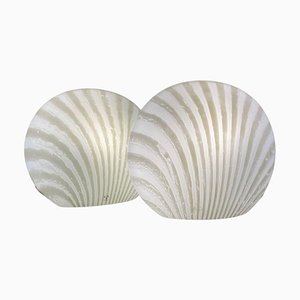 Lampes de Bureau Magical en Verre Série Zebra de Peill & Putzler, 1960s, Set de 2