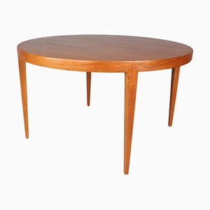 Teak Round Coffee Table by Severin Hansen for Haslev Mobelfabrik attributed to Bovenkamp, 1960s