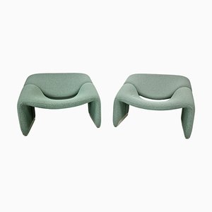 Set of F598 Groovy Armchairs attributed to Pierre Paulin for Artifort, 1972