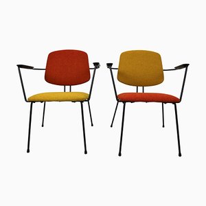 Set of Model 5003 Armchairs attributed to Rudolf Wolf, 1950s