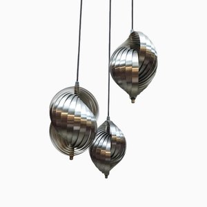 Vintage Twirling Pendant by Henri Mathieu for Lyfa, 1970s