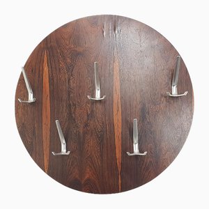 Mid-Century Danish Round Rosewood Coat Rack, 1960s