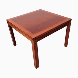 Komplett restaurierter dänischer Beistelltisch aus Mahagoni, 1970er