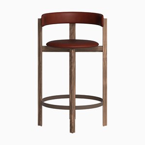 Chaise de Bar Principal en Noyer par Bodil Kjaer pour Karakter
