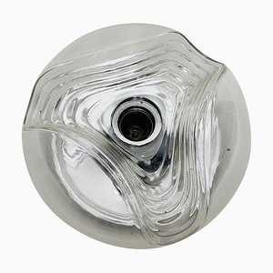 Glass Flush Mount by Koch & Lowy for Peill and Putzler, 1960s