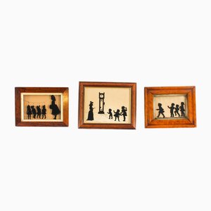 Antike viktorianische Silhouetten, 3 . Set