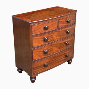 19th Century Miniature Mahogany Chest of Drawers, 1850s