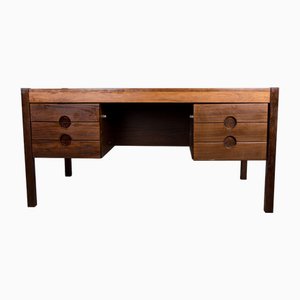 Large Danish Executive Desk in Rosewood by Christian Linneberg, 1960s