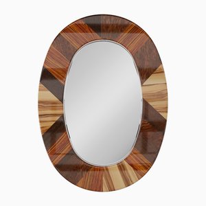 Espejo Kali Mid-Century moderno de madera de Hommés Studio