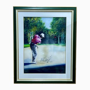 Victor Spahn, Golfer, 1990s, Lithograph