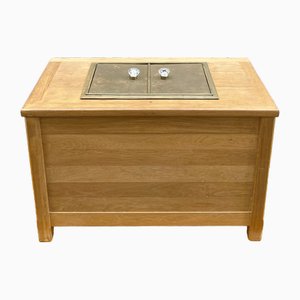 Commode de Bar en Bois avec Intérieur en Velours