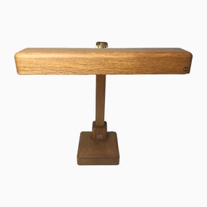 Vintage Desk Lamp in Wood with a Gooseneck from Kk Crèation, 1970s