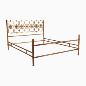 8605 Bed in Brass and Bronze by Osvaldo Borsani for Borsani Varedo, 1959